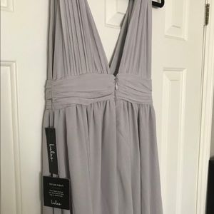 Lulu brand light grey gown